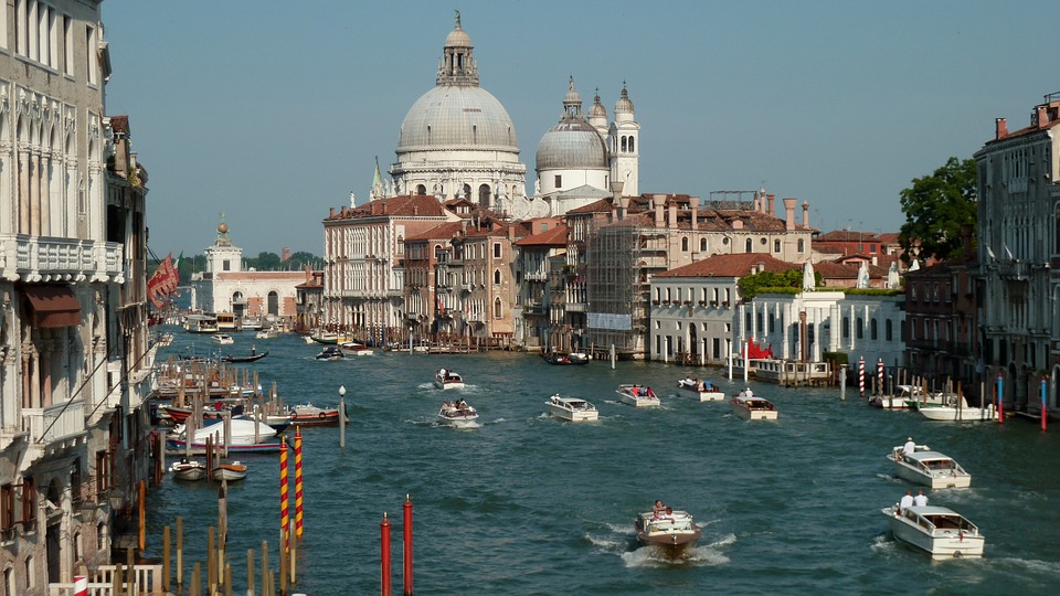 Benátky – pohled na Kanál Grande